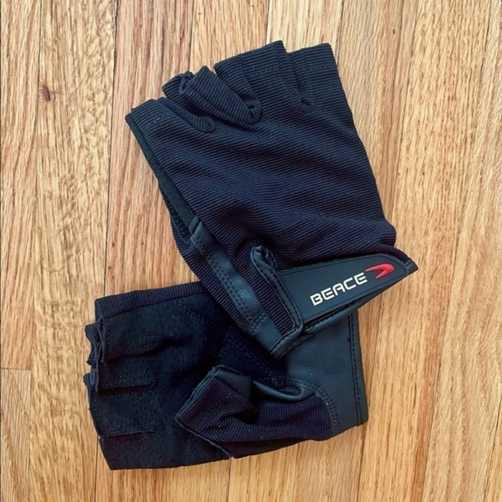 Beace Black Weight Lifting Gloves Size Large‎ New Without Tags